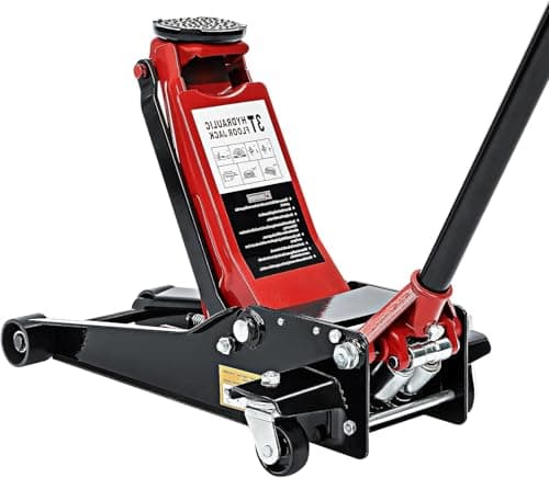 Image of BREEZENEST 3 Tonne Heavy Duty Trolley Jack, Low Profile 85mm Hydraulic Floor Jack with High Lift 470mm for Cars & Vans Steel Construction, Dual Pump, Swivel Wheels