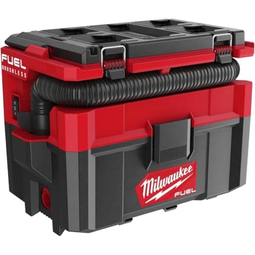 Image of Milwaukee M18 FPOVCL-0 Fuel PACKOUT Wet & Dry cordless Vacuum 18V Bare Unit M18FPOVCL-0, Red, 7 liters