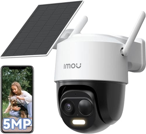 Image of Imou 3K Solar Security Camera Outdoor Wireless, 360° Battery Outdoor Camera, Wi-Fi CCTV Camera Solar, AI Human Car Detection, 20M Color Night Vision, Motion Tracking, Siren Spotlight, 2-Way Audio