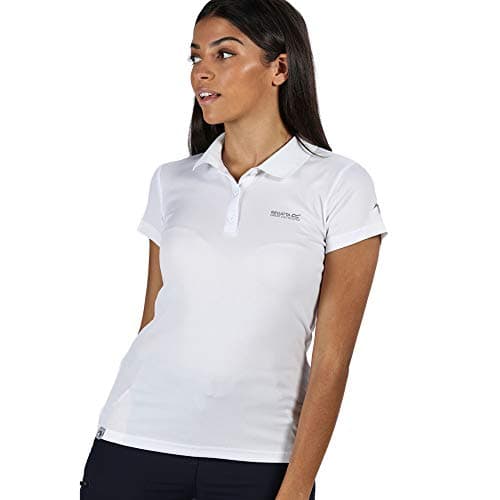 Image of Regatta Maverick V - Women's Sports Polo Shirt, Short-Sleeved, Quick-Drying Fabric T-Shirts/Polos/Vests White