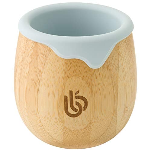 Image of bamboo bamboo Baby and Dinky Toddler Cup, Bamboo Sippy Cup for Toddlers, with Silicone Drip Rim for Teeth and Gum Protection, 150ml Capacity Baby Cup for Transitioning Toddlers (Grey)