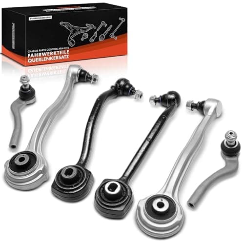 Image of Frankberg 4x Control Arm + 2x Tie Rod End Track Rod End with Ball Joint Assembly Front Left Right Compatible with CLK C209 C-Class W203 CLK Cabriolet A209 C-Class Coupe CL203 Replace# 2033300111