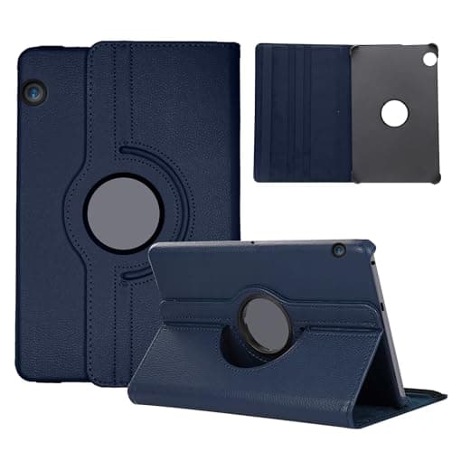 Image of Laywaam Case Compatible with Huawei MediaPad T3 10 360° Rotation Case Cover with Flap/Positioning Stand for Huawei MediaPad T3 10 9.6 Inch Touch Tablet 2017 Model
