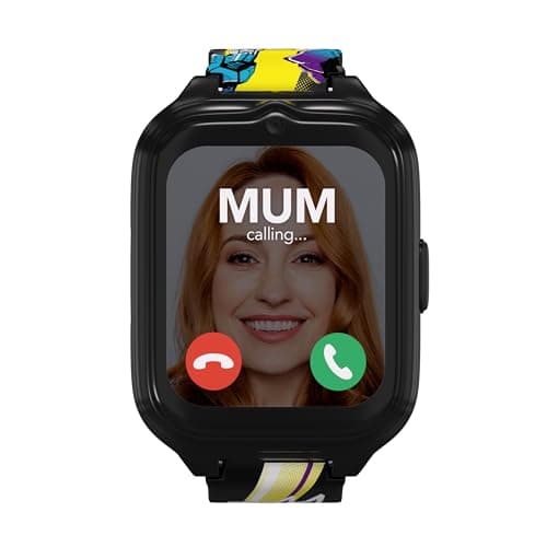 Image of Moochies Hasbro Transformers Connect Bundle, All-In-One 4G Smartwatch Phone for Kids, Video/Voice Calling, Messages, GPS, Camera, Parental Control, SOS Alerts, Safe Zones, Subscription Required