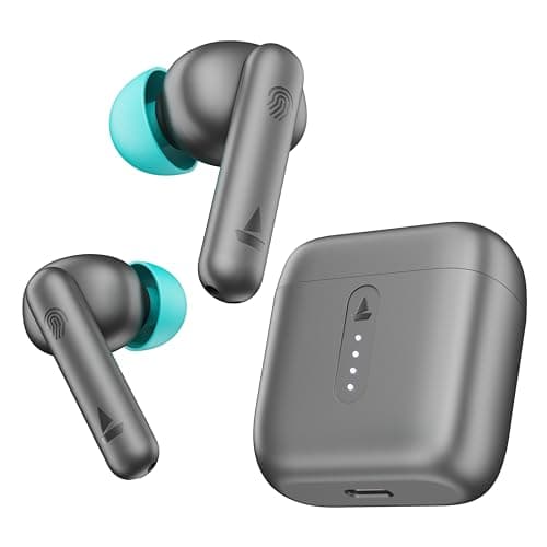 Image of boAt Airdopes 141 Bluetooth 5.1 Truly Wireless in Ear Earbuds with 42H Playtime, Beast Mode(Low Latency Upto 80ms) for Gaming, IPX4 Water Resistance, ENx Tech, IWP, Smooth Touch Controls(Cyan Cider)