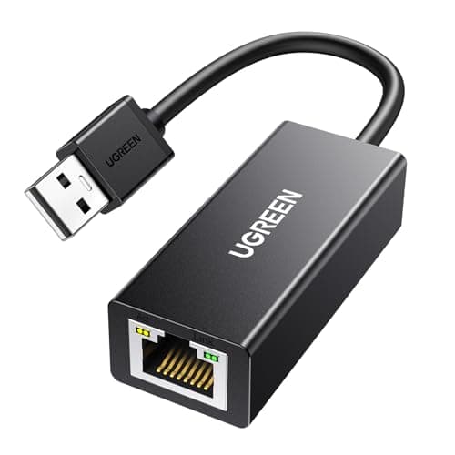 Image of UGREEN USB to Ethernet Adapter, RJ45 Wired LAN Adapter, USB 2.0 Network Adapter, Internet Adaptor Driver Free Compatible with Nintendo Switch MacBook Chromebook Windows macOS Linux (Not for Wii)