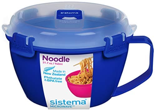 Image of Microwave Noodle Bowl, Dark Blue, 940 ml