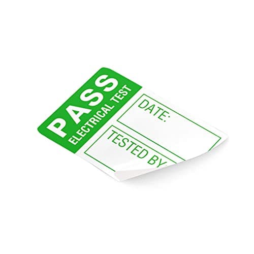 Image of Martindale LAB1 PAT Test Labels-Small, White/Green