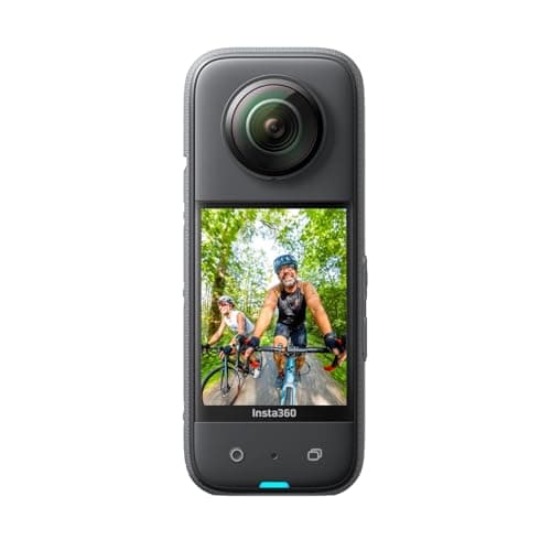Image of Insta360 X3 48MP 1/2" Action Camera 360° Waterproof Action Camera with 48MP Sensors, 5.7K 360° Active HDR Video, 72MP 360° Photos, 4K Single Lens, Stabilization, 2.29" Touch Screen with Sticker Kit