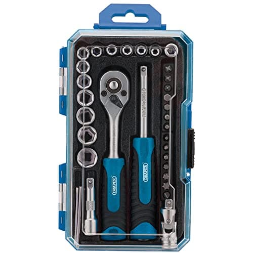 Image of Draper 04777 Socket Set, 1/4" Sq. Dr. (35 Piece)