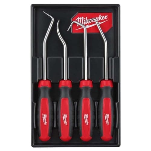 Image of Milwaukee 4932480568 Heavy Duty Hook & Pick Set 4 Piece