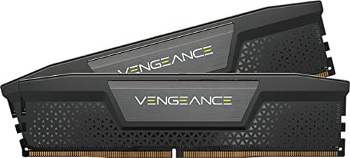 Image of CORSAIR VENGEANCE DDR5 RAM 32GB (2x16GB) Up to 5200MHz CL40 Intel XMP iCUE Compatible Computer Memory - Black (CMK32GX5M2B5200C40)