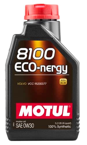 Image of Motul 102793 | Motul 8100 ECO-nergy 100% Synthetic Fuel Economy Lubricant for Petrol & Diesel Vehicles | Car Engine Oil | SAE J 300, 0W-30 | 1 Litre