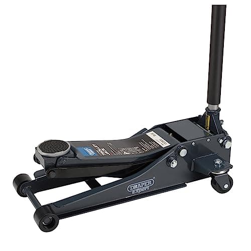 Image of Draper 24271 Professional Low Profile Garage Trolley Jack, 3 Tonne,Grey and Black