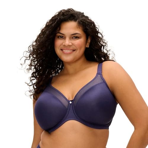 Image of Elomi Women's Plus Size Smooth Underwire Molded Bra, Midnight, 34H US