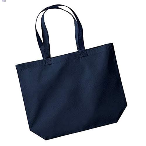 Image of Westford Mill Maxi Tote Shopper Bag - Reusable and Sustainable - French Navy