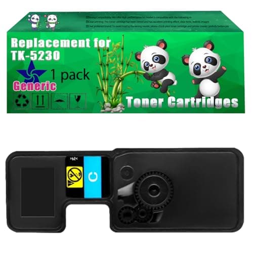 Image of Replacement TK-5230 Toner Cartridges Compatible for Kyocera ECOSYS M 5521 cdn M 5521 cdw P 5021 P 5021 cdn P 5021 cdw P 5021 Printers (1 Pack Cyan)