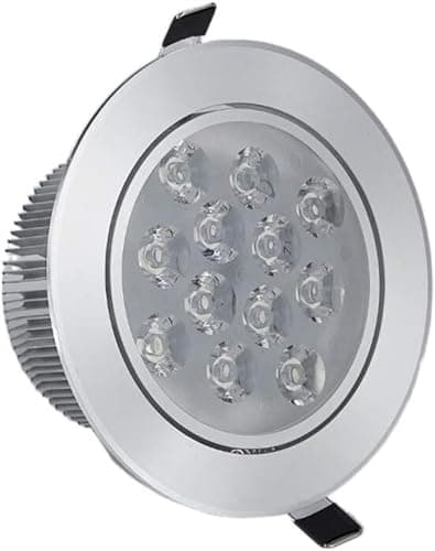 Image of LoiYtrd Indoor Downlight Sturdy 12W LEDAdjustable Anti-glare Aluminum Ceiling Lamp Downlight Fittings Beam Office Showroom Stage Store Decor CRI Recessed ceiling light(White Light (6000k))
