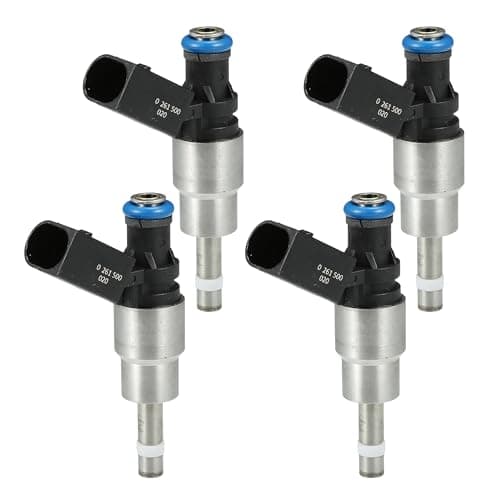 Image of A ABSOPRO Fuel Injector No.06F906036A for VW Golf V Hatchback 2.0 GTI 04-09 for VW Passat B6 Saloon 2.0 TFSI 05-10 Black 4 Pcs