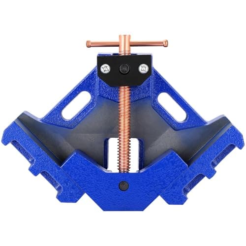 Image of NYXOVA Cast Iron Welders Angle Clamp, Heavy Duty 90° Welding Angle Clamp, Two-Axis Corner Clamp, Self-Centering Right Angle Clamps for Welding, Woodworking, and Metalworking