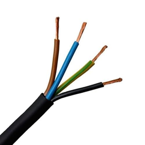 Image of 2/3/4 CORE ELECTRICAL FLEX CABLE WIRE LENGTH TWIN TRIPLE 0.75/1/1.5/2.5mm2 230V (4 Core 0.75mm x 5m)