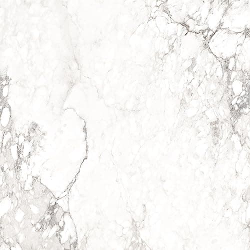 Image of Go Bathrooms Nim White Marble Tile | Wall Floor Porcelain Tile | 600x600mm | 4 Tiles per Box
