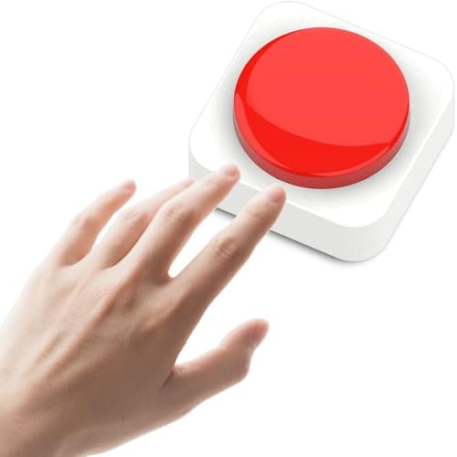 Image of MAUJOY Talking Button Clock (British English Voice) - Loud Clear Time/Date Announcement, Alarm Function, Easy to use,Perfect for Visually Impaired Seniors, Blind People & Amnesiacs