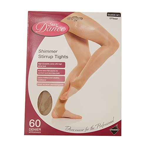 Image of Silky Womens/Ladies Dance Shimmer Stirrup Tights (1 Pair) (Small (4ft11”-5ft4”)) (Toast)