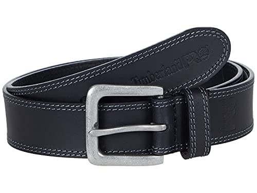 Image of Timberland PRO Men's 38mm Boot Leather Belt, Black, 34