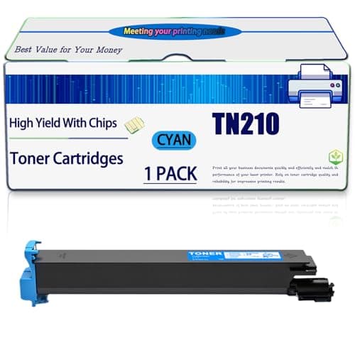 Image of PGLFG Compatible for Konica Minolta TN210 Toner Cartridges Work for Bizhub C250 Bizhub C250P Bizhub C252 Printers, High Yield 30000 Pages, with Chip (1 Pack Cyan)