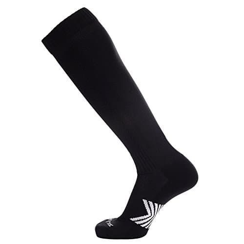 Image of Laulax Men's Coolmax Performance Football Socks, Adult Size UK 7-11/Europe 41-46, Black