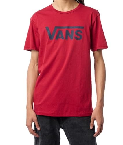 Image of Vans Classic Drop V SS Crew Tee-B, Cardinal and Navy, S