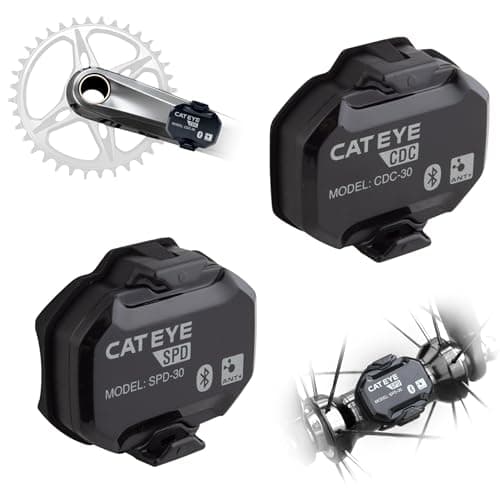 Image of CatEye Magnetless Speed & Cadence Sensor Kit: Tracks speed and cadence without magnets, easy installation