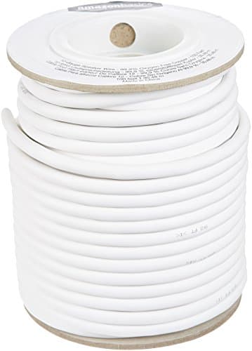 Image of Amazon Basics Speaker Wire - 12-Gauge, 99.9% Oxygen-Free Copper, 30,5 m, White
