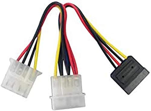 Image of LINDY 5.25 Inch - SATA/5.25 Inch Power Adapter Splitter Cable 0.15m