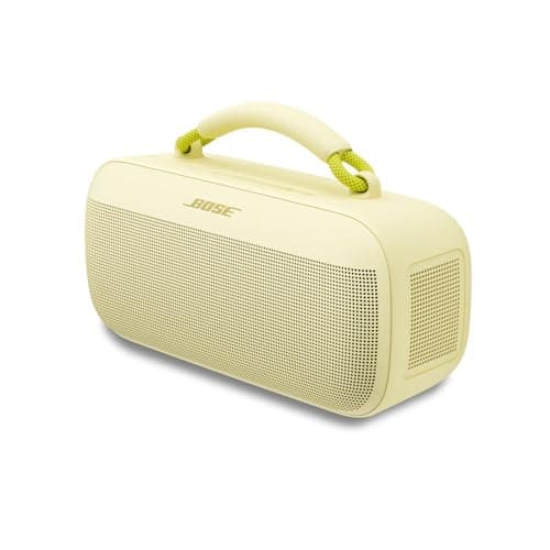 Image of Bose SoundLink Max Portable Speaker, Large Waterproof Bluetooth Portable Sound Speaker, Up to 20 Hours of Battery Life, USB-C, Built-In 3.5 mm AUX Input, Citrus Yellow - Limited Edition