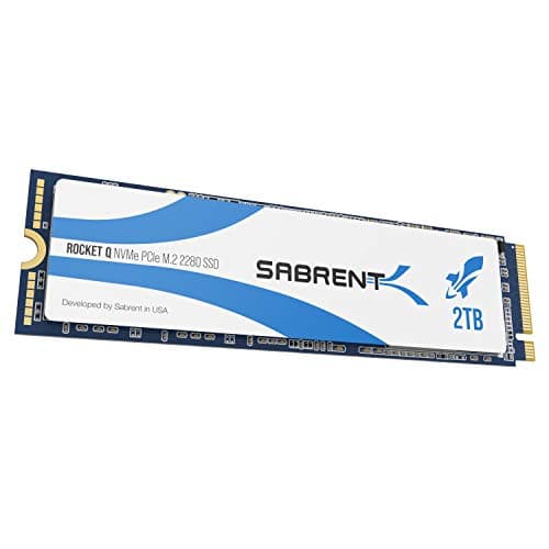 Image of SABRENT M.2 NVMe SSD 2TB, Internal Solid State 3200 MB/s Read, PCIe 3.0 2280, M2 Hard Drive High Performance Compatible with PCs, NUCs Laptops, and Desktops (SB-RKTQ-2TB)