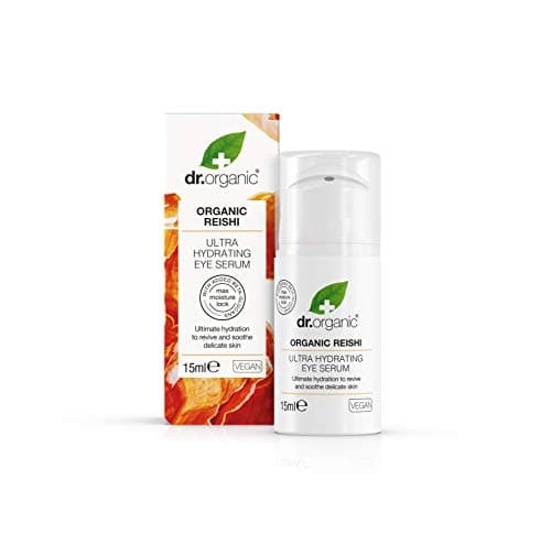 Image of Dr Organic Reishi Mushroom Instant Hydrating Eye Serum, Natural, Vegan, Cruelty-Free, Paraben & SLS-Free, 15ml