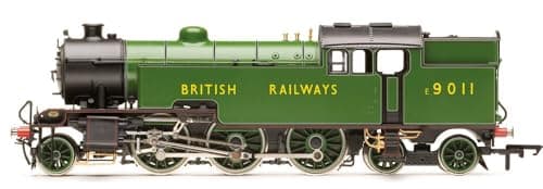 Image of Hornby Steam Train - R30360 BR, Thompson Class L1, 2-6-4T, E9011 - Era 4 00 Gauge Locomotives for Train Set, Engine Models for Adults - 1:76 Scale Model Gift, Green