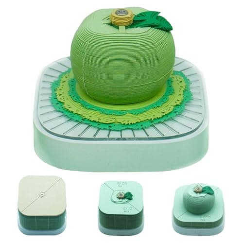Image of 3D Art Calendar 2026,3D Desk Calendar 2026,Time Piece Calendars 2026,Paper Carving 3D Sticky Notes Calendars,Tear Away Memo Pad Notepad,for Note Taking,Decorative Ornaments,Holiday Gifts
