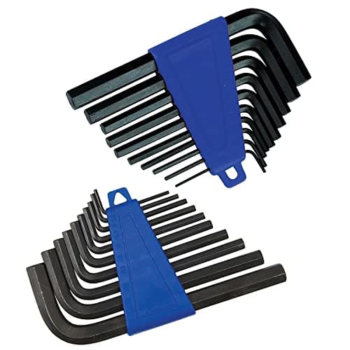 Image of Dapetz ® 20-Piece Metric & Imperial Hex Key Set - Allen Wrenches (2mm-10mm & 1/16"-3/8") with Storage Case, High-Performance Steel for DIY, Automotive, and Furniture Assembly