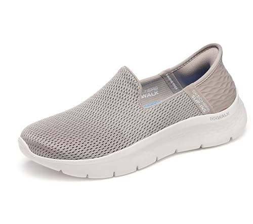Image of Skechers Women's Hands Free Slip-ins Go Walk Flex-Relish Sneaker, Blue Taupe, 6 UK
