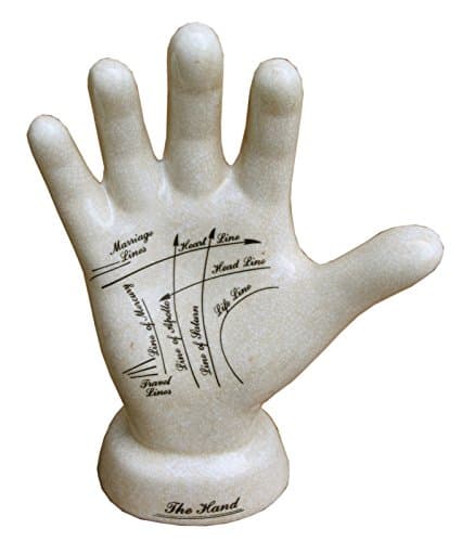 Image of EliteKoopers 24cm Ceramic Palmistry Hand Statue For Home Uses