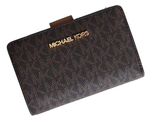 Image of Michael Kors Women's Bi fold, Pale Blue, M, Brown, M, Bifold Wallet