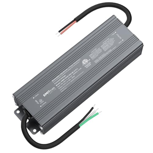 Image of EMITEVER 200W Triac Dimmable LED Driver,Power Supply,AC 120V to DC 24V Transformer,Compatible with Lutron and Leviton Dimmers,for LED Lighting,ETL Certified