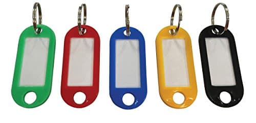 Image of 5 Star Facilities Key Hanger Standard with Fob Black 50x22mm [Pack 100]