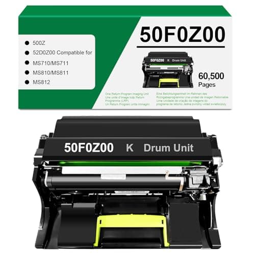 Image of Verabeenix 50F0Z00 Remanufactured Drum Unit Compatible for Lexmark 50F0Z00 50F0Z0G 500Z 500ZG MS310d MS410d MS310dn MS410dn MS415dn MS510dn MX310dn MX410de MX510de MX511dte