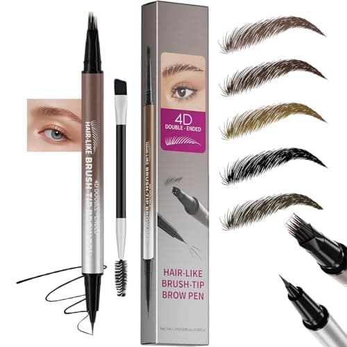 Image of Waterproof Eyebrow Pomade Kit with Dual - Ended Brush, Smudge Resistant Long-Lasting 3D Brow Gel Soap, Quick-Dry Oil-Free Formula for Perfectly Sculpted Natural Defined Brows (Brown)
