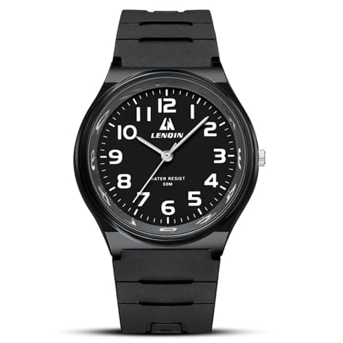 Image of LN LENQIN Mens Watches Analog Quartz Watches Men 30M Waterproof Fashion Casual Man Designer Watches for Men Silicone Band Unisex Watch