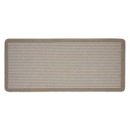 Image of My Stain Door Mat, Stain Resistant, Perfect for Indoor Use, Front Door, Entryway and Patio, Stripe Stone 67x150cm